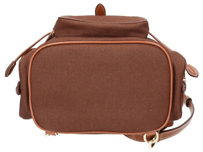 Miu Miu Canvas and Leather Backpack - view 5