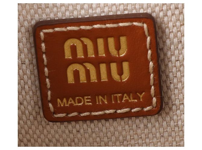 Miu Miu Canvas and Leather Backpack - view 6