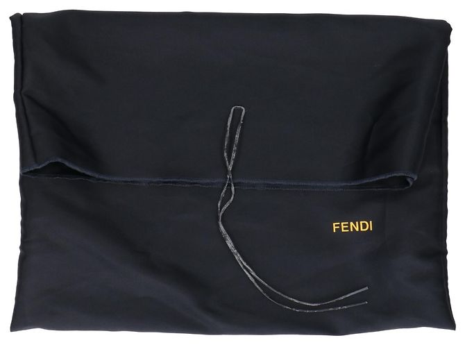 Fendi Zucchino Canvas Tote Bag mit Ledergriffen - Ansicht 2