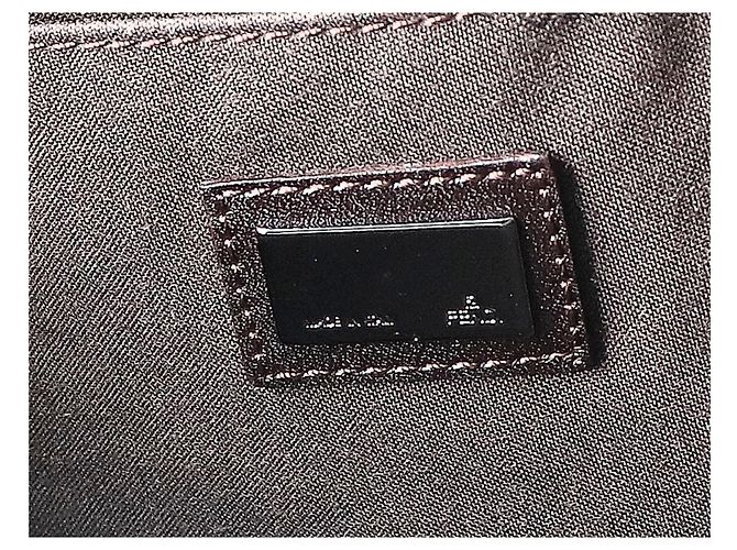 Fendi Zucchino Canvas Tote Bag mit Ledergriffen - Ansicht 8