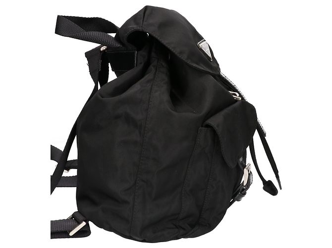 Prada Nylon Triangle Logo Mini Backpack - view 3