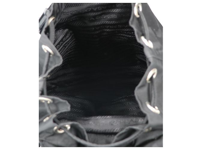Prada Nylon Triangle Logo Mini Backpack - view 6