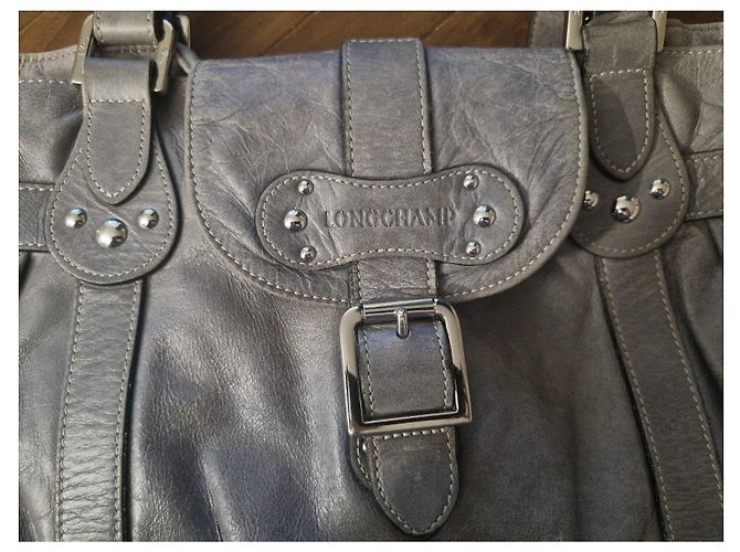 Borsa Longchamp Idole Pelle Grigio Chiaro - vista 3