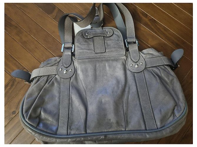 Borsa Longchamp Idole Pelle Grigio Chiaro - vista 5