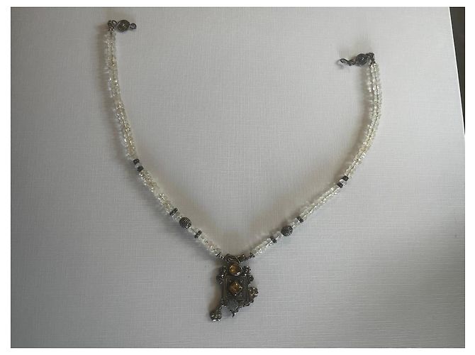 Autre Marque Collana Faten Elruby Oriental Oro e Argento - vista 3