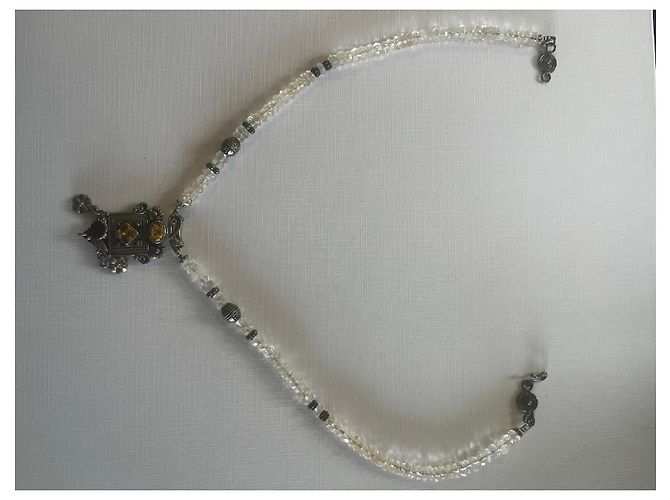 Autre Marque Collana Faten Elruby Oriental Oro e Argento - vista 4