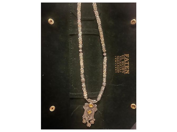 Autre Marque Collana Faten Elruby Oriental Oro e Argento - vista 5