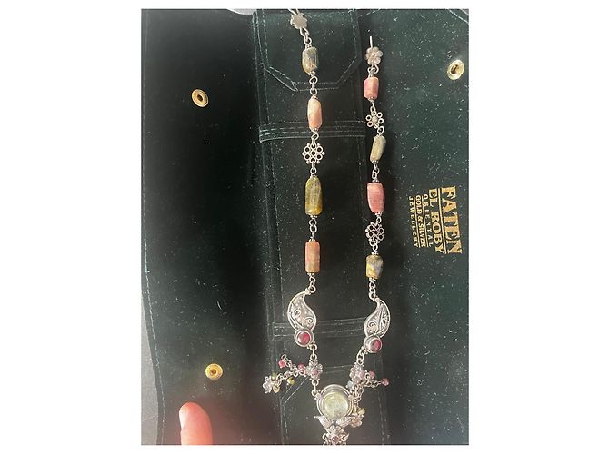 Autre Marque Collana Faten El Roby Oriental Oro e Argento - vista 6
