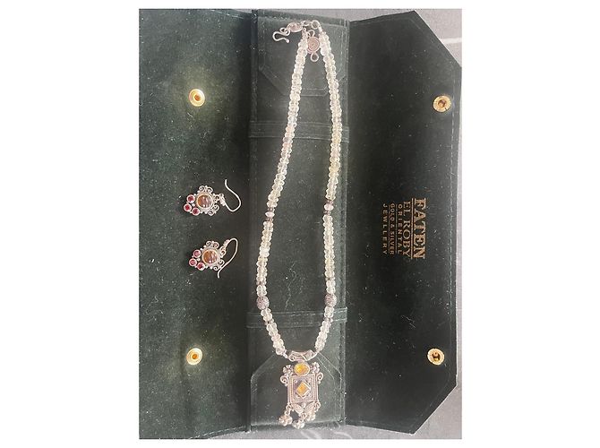 Autre Marque Set di gioielli orientali in argento Faten El Ruby - vista 2