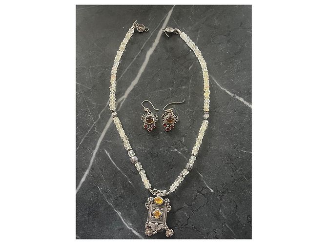 Autre Marque Set di gioielli orientali in argento Faten El Ruby - vista 3