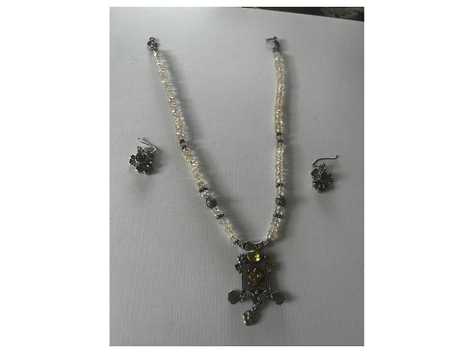 Autre Marque Set di gioielli orientali in argento Faten El Ruby - vista 5