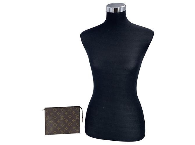 Louis Vuitton Necessaire Vintage Brown Monogram Canvas Poche Toilette 19 - vista 2
