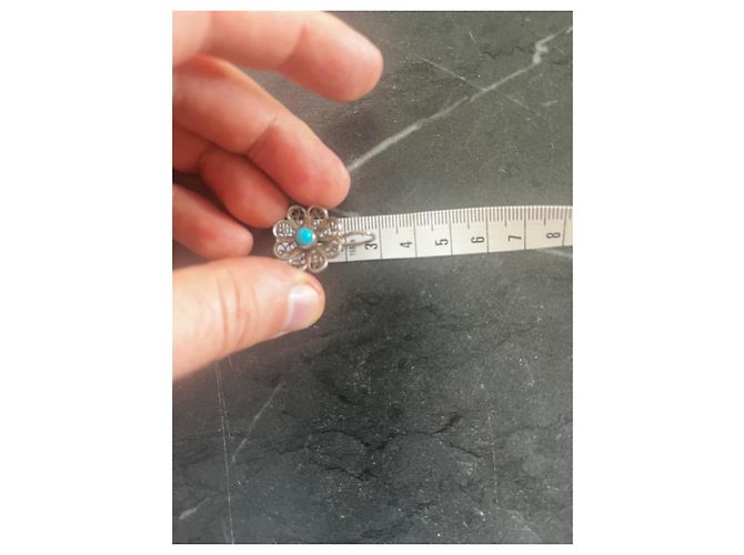 Autre Marque Set di gioielli orientali in argento e turchese Faten El Ruby - vista 3