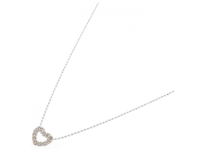 Autre Marque Collana a cuore in diamanti e oro bianco Au750 - vista 2