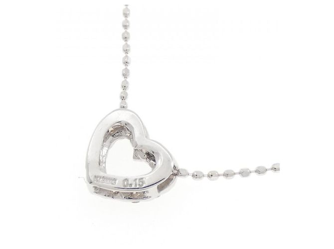 Autre Marque Collana a cuore in diamanti e oro bianco Au750 - vista 4