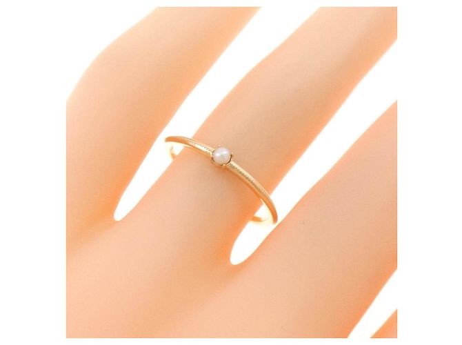 Autre Marque Anello Nojess in perle d'acqua dolce e oro giallo K10 - vista 5