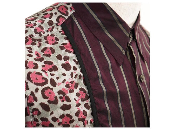Camicia a maniche corte in cupro Dries Van Noten - vista 3