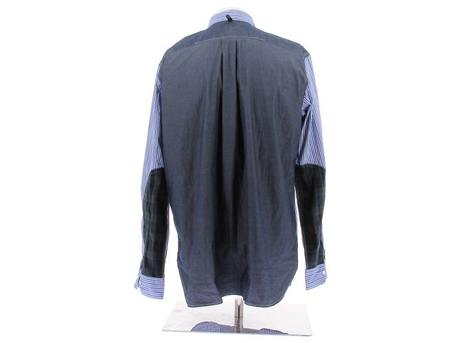 Junya Watanabe Camicia bicolore blu - vista 2