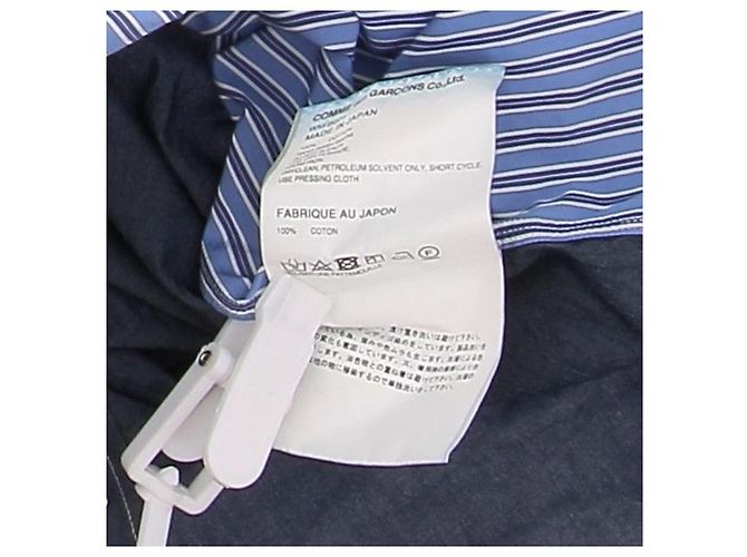 Junya Watanabe Camicia bicolore blu - vista 5