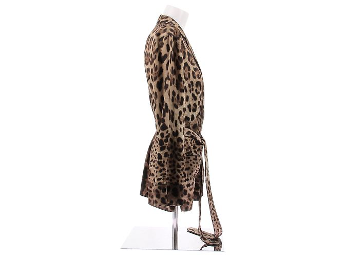 Dolce & Gabbana Blusa leopardata - vista 3