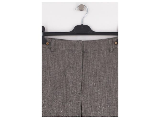 Sessun Pantalones de algodón gris - vista 3