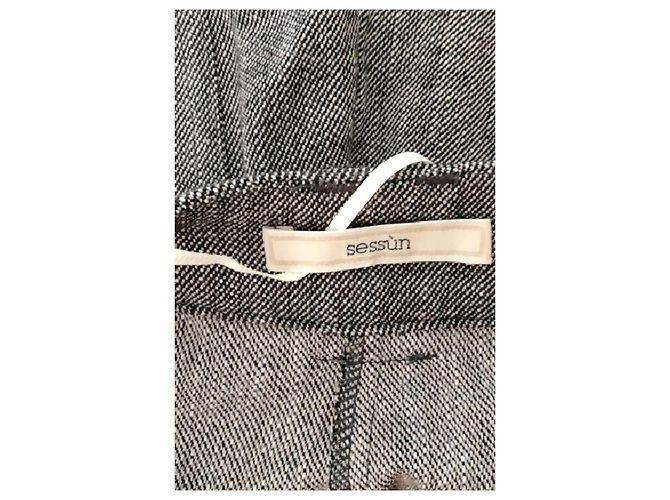 Sessun Pantalones de algodón gris - vista 5