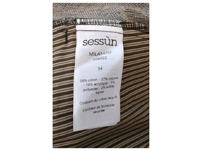 Sessun Pantalones de algodón gris - vista 6