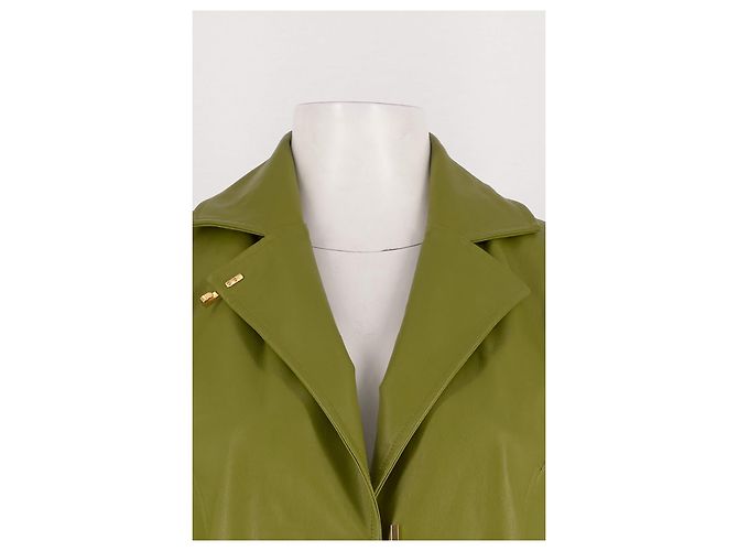 Autre Marque Abrigo largo verde STINE GOYA con botones dorados - vista 5