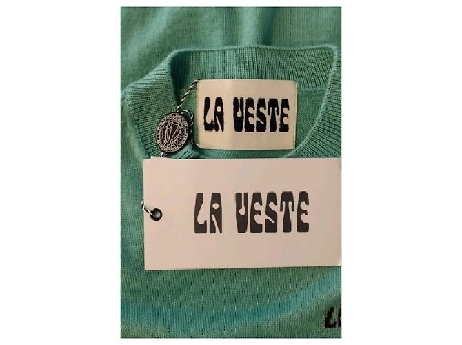 Autre Marque Top de lana turquesa - vista 7