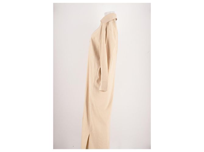 Autre Marque ROHE Beiges Leinenkleid Lang - Ansicht 3
