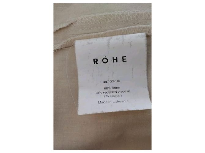 Autre Marque ROHE Beiges Leinenkleid Lang - Ansicht 8