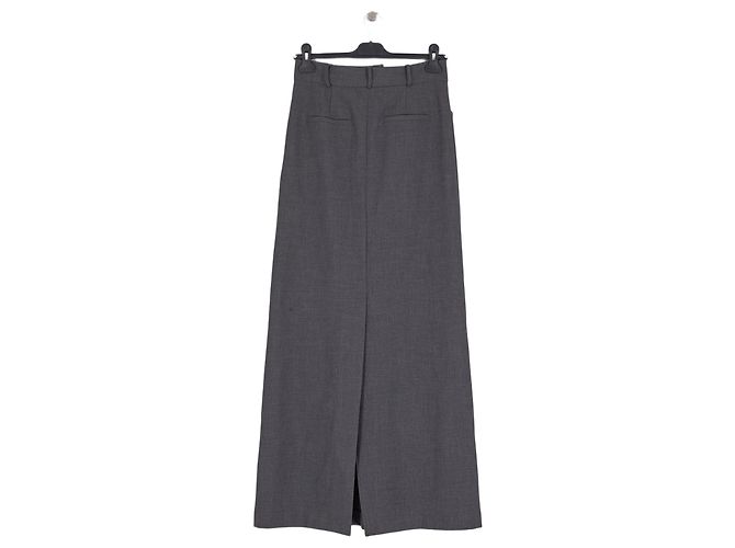 Autre Marque Falda larga gris con bolsillos THE FRANKIE SHOP - vista 2