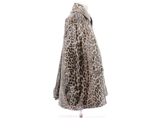 Ganni Abrigo con estampado de leopardo - vista 3