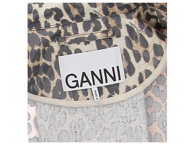Ganni Abrigo con estampado de leopardo - vista 7