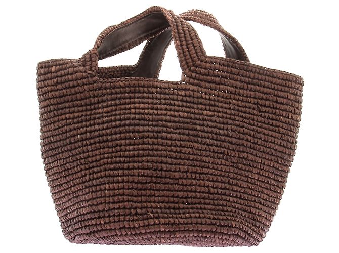 Autre Marque Borsa marrone "Bolso Playero" in rafia - vista 3