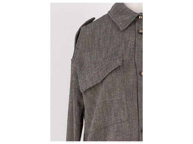 Sessun Camicia di cotone grigia - vista 6