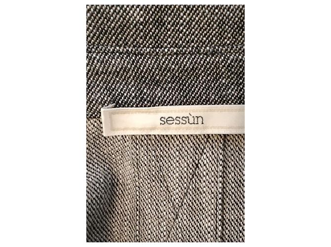 Sessun Camicia di cotone grigia - vista 7