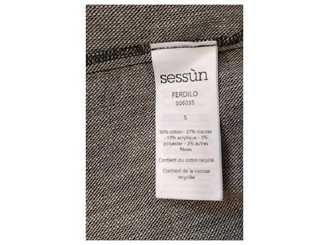 Sessun Camicia di cotone grigia - vista 8