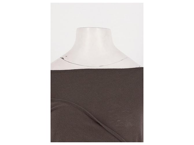Autre Marque DAMSON MADDER Brauner Baumwollpullover Bardot Ausschnitt - Ansicht 5