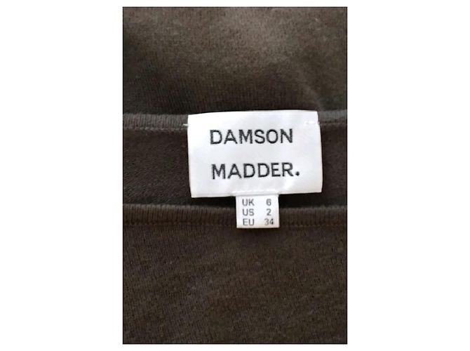 Autre Marque DAMSON MADDER Brauner Baumwollpullover Bardot Ausschnitt - Ansicht 7