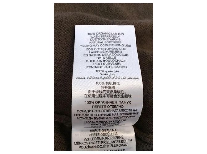 Autre Marque DAMSON MADDER Brauner Baumwollpullover Bardot Ausschnitt - Ansicht 8