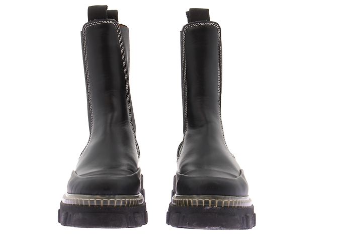 Botines Ganni de piel negra - vista 4