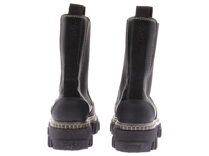 Botines Ganni de piel negra - vista 5