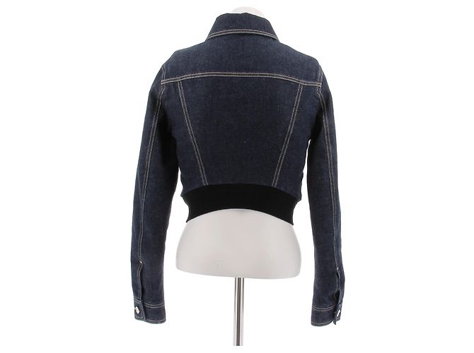 Alaïa Kurze Denimjacke - Ansicht 2