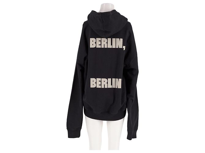 Autre Marque Sudadera con capucha HIGHSNOBIETY negra de algodón con logo - vista 2