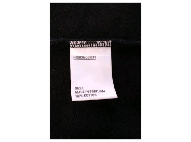 Autre Marque Sudadera con capucha HIGHSNOBIETY negra de algodón con logo - vista 8