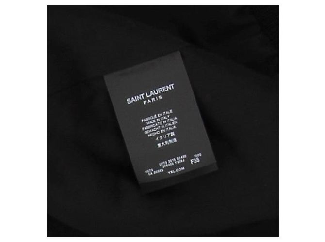 Autre Marque SAINT LAURENT Black Wool Bomber Jacket - view 5