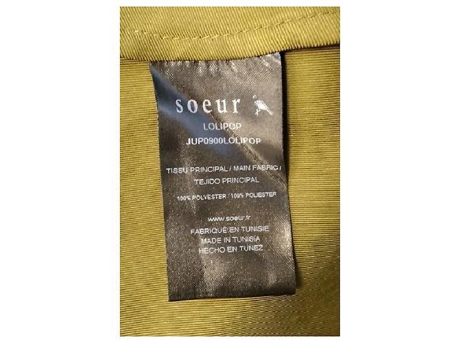 Falda midi caqui Soeur - vista 6