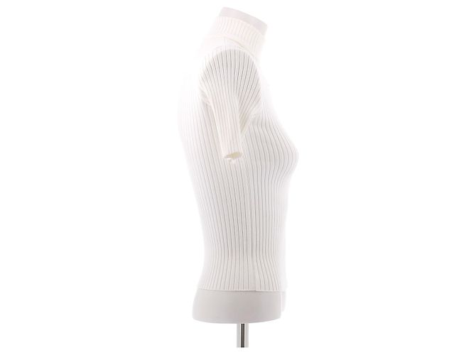 Top acanalado blanco Courreges - vista 3