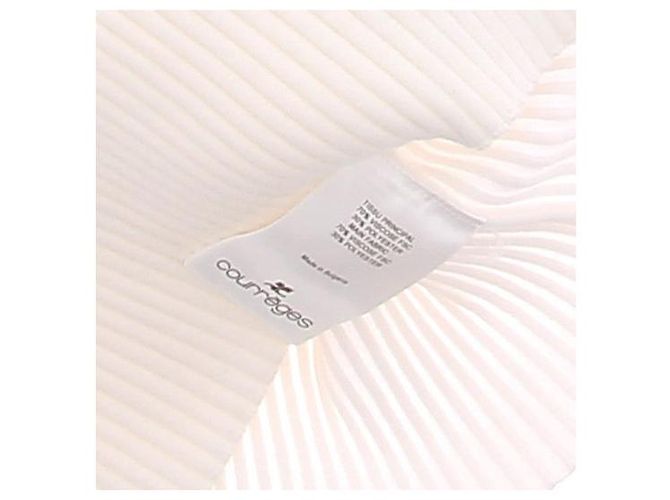 Top acanalado blanco Courreges - vista 6